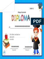 Diploma para Cierre Del Año Escolar 3