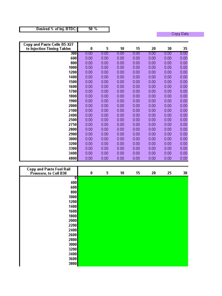 Injector Timing Calculation Tool | PDF | Vehicles | Fuels