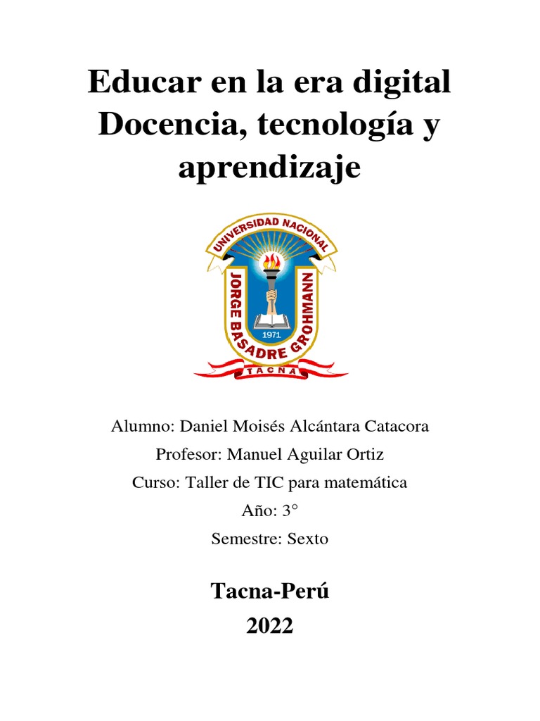Educar en La Era Digital | PDF | Enseñando | Aprendizaje