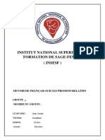 Institut National Superieur de Formation de Sage - Femme) (Insfsf