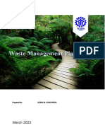 Masonry NCII Waste Management Plan