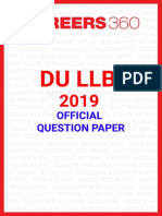 DU LLB 2019 Question Paper