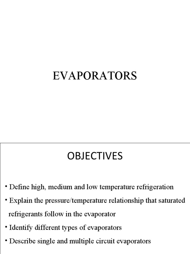 Evaporators PDF Heat Transfer Refrigeration