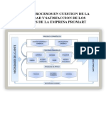 Mapa de Procesos en Cuestion de La Necesidad y Satisfaccion de Los Clientes de La Empresa Promart