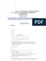 Contemporary Abstract Algebra 9th Edition by Gallian ISBN Solution Manual