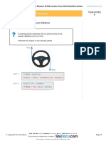 Forces and Pressure A Level Physics