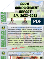 San Felix Es - DRRM Accomplishment Report Sy. 2022-2023