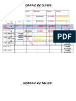 Horario de Colegio