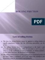 Rolling friction laws and measurement methods