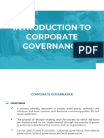 Introduction To Corporate Governance