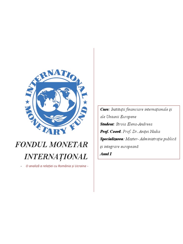 Fondul Monetar Internaţional | PDF