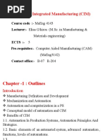 CH 1 CIM Introduction