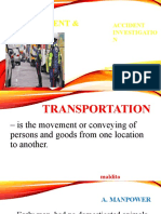 Traffic Management Accident Investigation