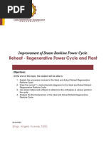 Topic 7 - Reheat-Regenerative Power Cycle and Plant