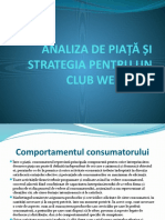 Analiza de Piata Si Strategia Pentru Un Club Wellness