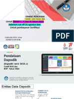Materi Dapodik Untuk Admin Dapodik Kab Kota Di LPMP 9 SD 10 September 2022