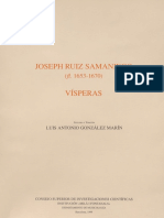 Joseph Ruiz Samaniego (Fl. 1653-1670) Vísperas