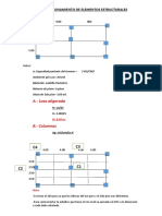 Modelo PREDIMENSIONAMIENTO DE ELEMENTOS ESTRUCTURALES