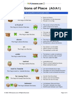 Prepositions of Place Student