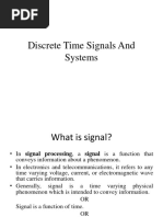 Unit 1 - Discrete Time Signals and Systems