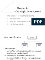 Chapter 6 Strategy Development Methods