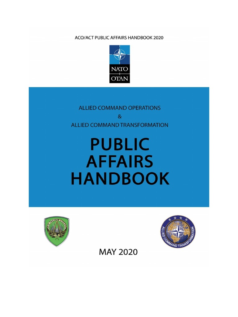 NATO Public Affairs Handbook 2020 | PDF | Nato | Strategic Communication