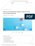 How To Use Working Capital Loans To Grow Your Online Business - Razorpay Capital