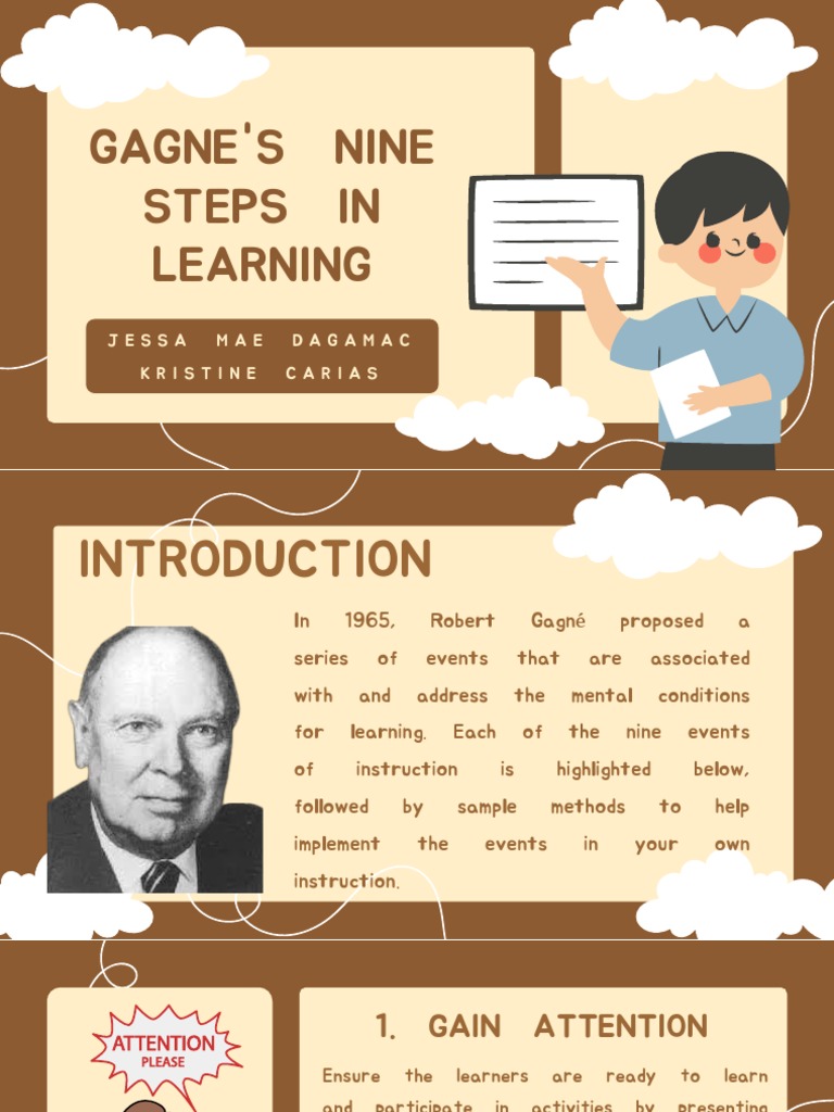 GAGNE'S NINE STEPS IN LEARNING | PDF | Learning | Educational Assessment