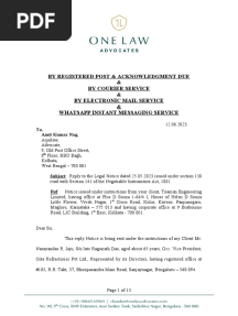 Draft - Reply To Legal Notice - 138 - Jaju - AP - V7