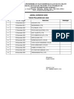 Jadwal Supervisi 20 - 21 Dan 21 - 22