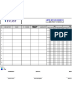 TRUST F MEN 05 R1 Calibration Schedule