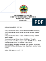 LAPORAN KETUA Panitia CDM Meeting II 15-18 Mei 2023