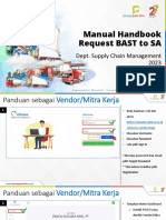 Update Manual Handbook BAST To SA SCM Online Vendor