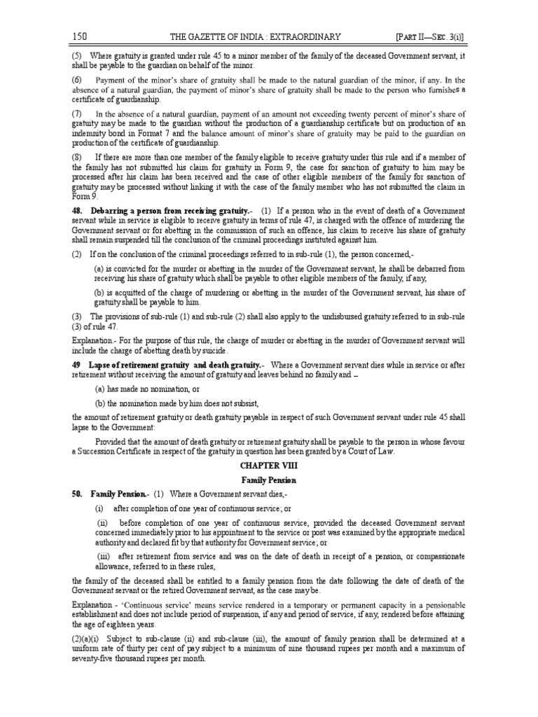 CCS Pension Rules 2021 English 29 39 PDF Pension Marriage