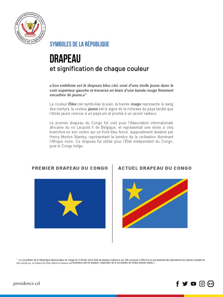 Signification du drapeau de la RDC | PDF