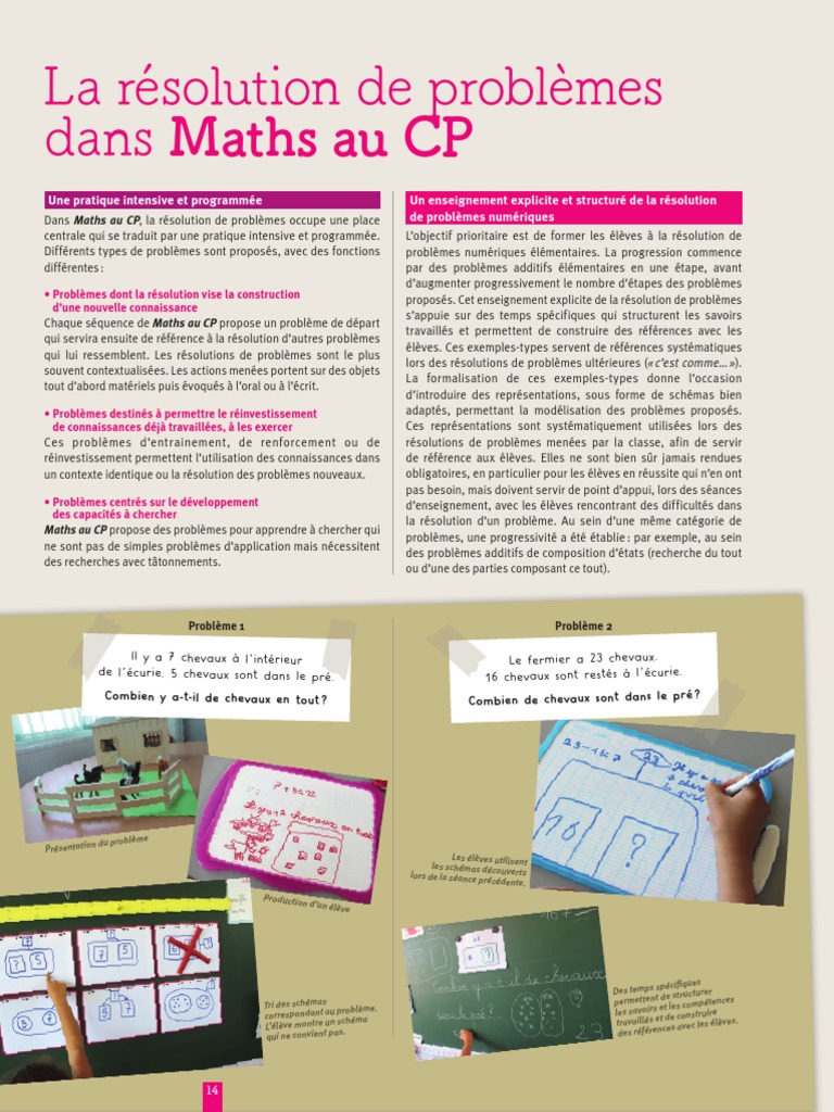 Résolution de Problèmes en Maths CP | PDF | Mathématiques