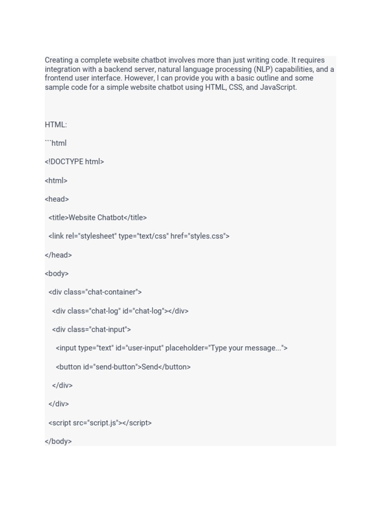 Ai Chatbot | PDF | Java Script | Cyberspace