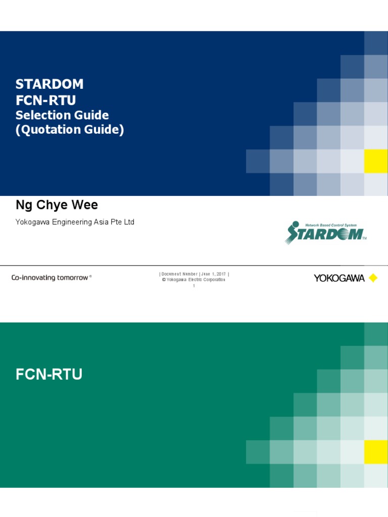 FCN-RTU Selection Guide Overview | PDF | Computer Hardware | Central ...