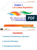 MAE101-ALG-Chapter 1 - Systems of Linear Equations