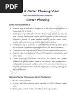 Career Planning