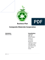 Business Plan Composite Materials Corporation: Submitted To: Group Members