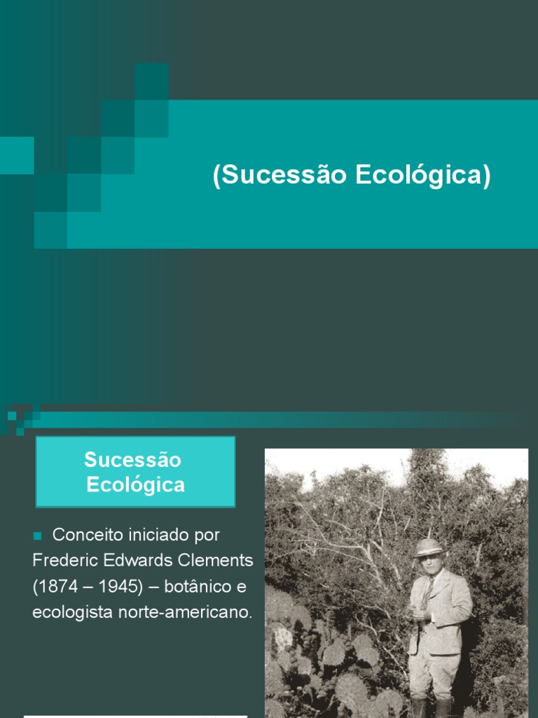 Sucessão Ecológica: Do Ecese ao Clímax | PDF | Ecossistema | Ecologia