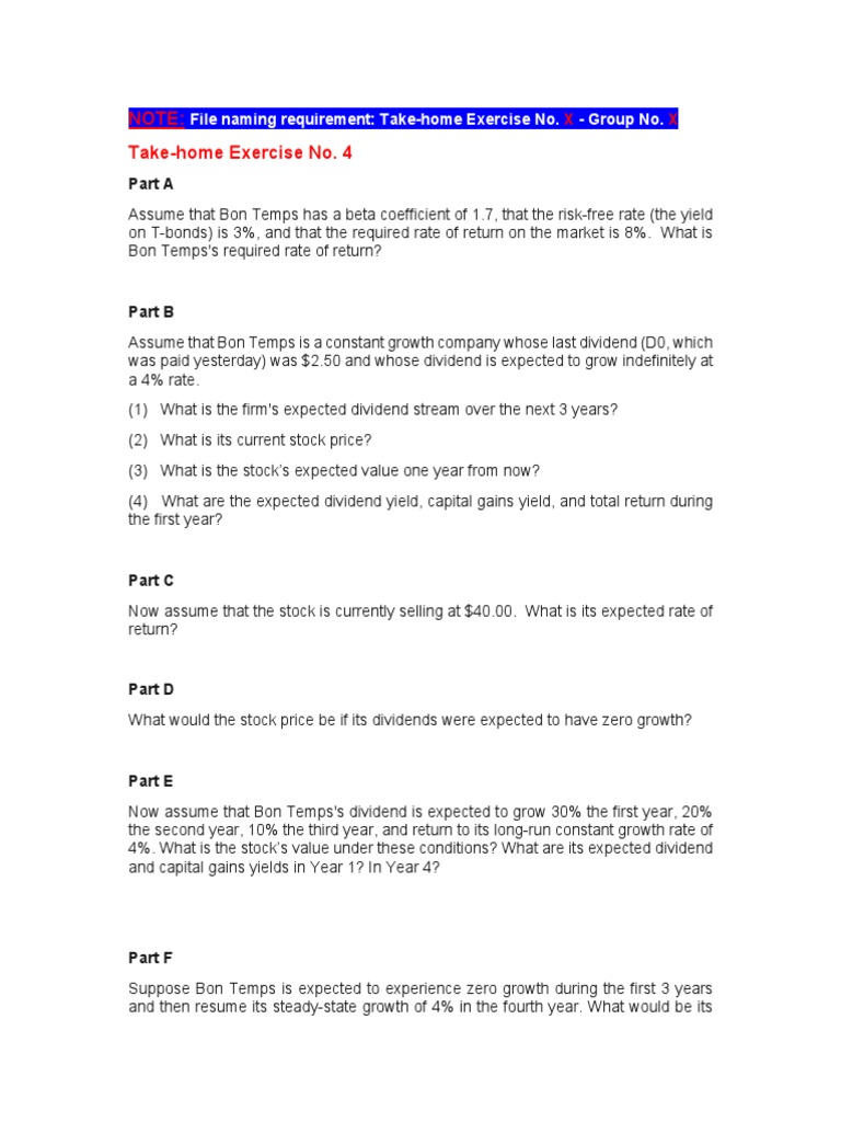Exercise 4 Group 5 Pdf Preferred Stock Stocks
