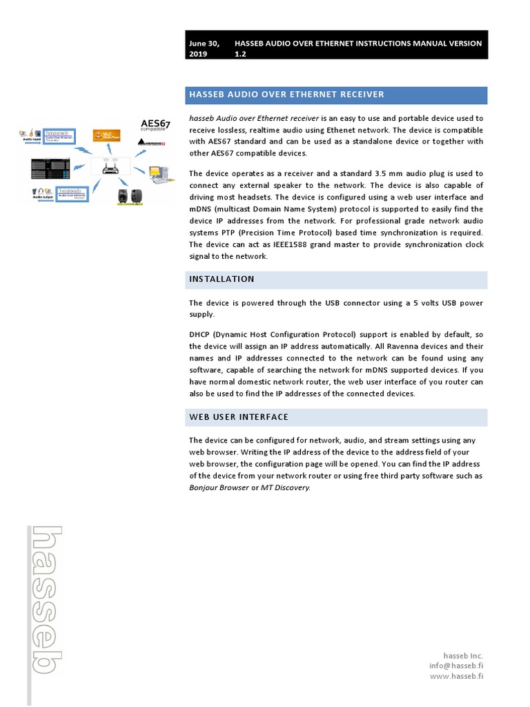 Instructions Receiver 2 PDF Ip Address Computer Network