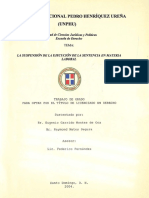 La Suspensión de La Ejecución de La Sentencia en Materia Laboral-Br. Eugenio Garrido Montes de Oca-Br. Raymond Matos Segura