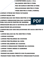 LIMPAR BALCAO DE CONFEITARIA Dentro e Fora