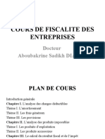 Cours de Fiscalite Des Entreprises.