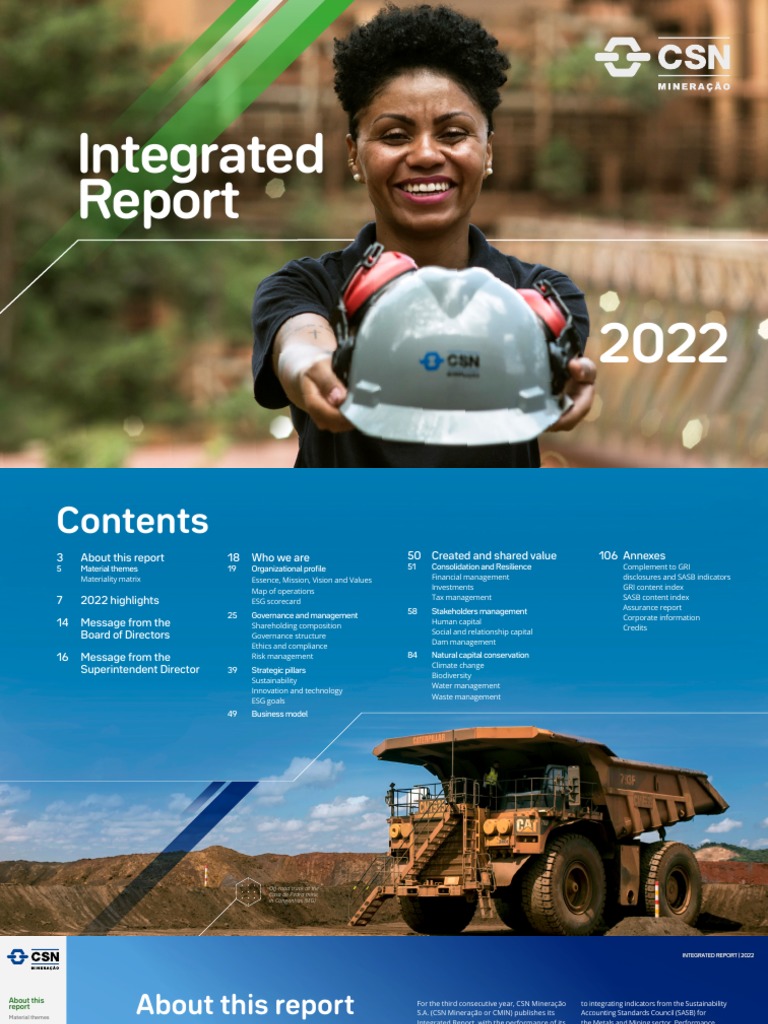 CSN Mineração Integrated Report 2022 | PDF | International Financial ...