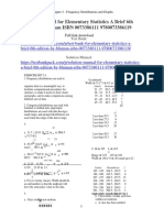 Elementary Statistics A Brief 6th Edition by Bluman ISBN Solution Manual