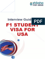 Interview Guide For F1 Student Visa For USA